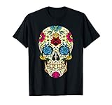 Tag der toten Blume Zuckerschädel El Dia de Los Muertos T-S