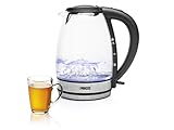 Princess 01.236015.01.001 - Wasserkocher Schott Duran Glas 1,7 Liter inkl. LED-Innenbeleuchtung