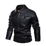 Winter Plus Size Jacke Herren Multi-Pocket Tooling Outdoor Casual Loose Jacke Regenjacke Trainingsjacke MilitäR Jacke Stehkragen Fliegerjacke Baumwolle Blouson Bomber Jack