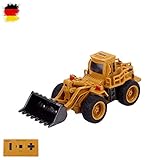 HSP Himoto RC Ferngesteuerter Radlader Bagger Baustellen-Fahrzeug, 1:64 Maßstab Modell, eingeb. Akku, Komplett-Set RTR