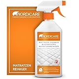 Nordicare Matratzenreiniger [500ml] Spray für Matratze und Bettwäsche, Matratzen Reinigungsmittel, Bettreiniger, Matratzen Reiniger G