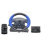 AAAALP Lenkrad für Controller für PS2/PS3/PS4/für PC Dual-Motor Feedback Force Simulation F