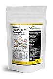 6 Heilpilz Nahrungsergänzungsmittel – Reishi, Lions Mane, Cordyceps, Chaga, Shiitake & Maitake. 120 Capsules. 500mg pro Kapsel. Mehr Wohlbefinden und Immunsystem stärk