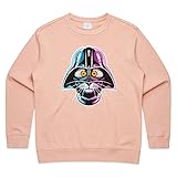 Star Wars Darth Vader Cat Premium Cotton Women Sweatshirt, rose, 38