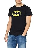 MERCHCODE Herren Batman Logo Tee T-Shirt, Black, L