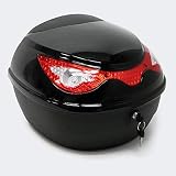 Top Case 22L schwarz Koffer für Roller, Motorrad oder Quad, 22 Liter Helmkoffer Motorradk