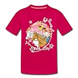 Spreadshirt Bibi Und Tina Wettreiten Im Wald Teenager Premium T-Shirt, 158-164, Dunkles Pink