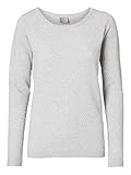 VERO MODA Female Pullover Texturiert MLight Grey Melang