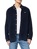 Tommy Jeans Herren TJM Regular Cord Shirt Hemd, Marineblau (Twilight Navy), M