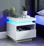 BAÏTA Cosmos LED Nachttisch, lackiert, 40