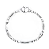 Armband New 2022 MariaFonte Love Clip Herz Weich Herz Damen Original Simil Schlangenanhänger Anhänger Basis Mädchen Armbänder Angebot Kette Silber Haken Verschluss Box Rosa Sterling-Silb