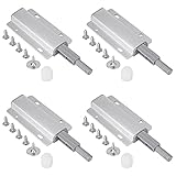 4 Stück Drucktüröffner Magnetschnäpper, otutun Drucktüröffner Push to Open Türöffner Magnet, Möbel Drucköffner, Druckschnapper Magnet Türschließer für Schublade Schranktür Schiebedach (Silber)