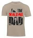 The Walking DAD - Herren Fun T-Shirt - lustiges Shirt als Geschenk für (werdende) Papas (M, Beige)