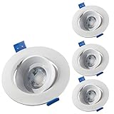 Harwez LED Einbaustrahler 3er Set I warmweiß 5W 230V IP44 350lm 3000K 38° Abstrahlwinkel I Wohnzimmer, Badezimmer Einbauleuchten I LED Spot Deckeneinb