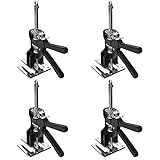 Arbeitssparende Handwerkzeugheber Tür Verwenden Board Lifter Cabinet Jack, Handwerker Geschenke fur Manner, Trockenbau Lifter Werkzeug Profi, Heber für Gipskartonplatten, 120 kg 260(Color:Black 4pcs)