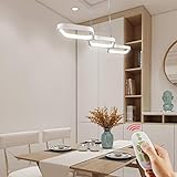 Anten 30W LED Pendelleuchte für esstisch, Hängeleuchte dimmbar Pendellampe hoehenverstellbar, Leuchte für esszimmer Wohnzimmer Esszimmer,weiß