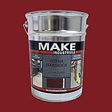 MAKE Industrie-Epoxidharz, 2 Komponenten, 4 Liter, Rot RAL3009