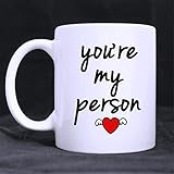 Kaffeebecher mit Aufschrift 'You're My Person', beste Freundin, Grey's Anatomy You are My Person', Geschenk für Mutter, Schwester, beste F