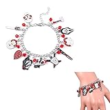 KFXD Horror Movie Charm Armband Armreifen - Nightmare Before Christmas Armreif, Ghost Armband Charm, Walking Dead Charm Armband FüR Frauen Halloween 26cm 1p