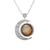Once Upon A Time Jewelry All Magic Comes with a Price Moon Halskette Glas Foto Mond Halskette Captain Hook Upon A Time Moon Halskette Schwan Queen Evil Q