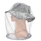 Nunafey Outdoor-Angelhut, Anti-Bienen-Hut, 5Pcs Outdoor Soft Elastic Portable für Outdoor-Angelreisen(19 * 11 * 5cm-grau)