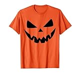 Halloween Kürbis Shirt Verkleidung Kostüm Orange Schwarz T-S