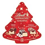 Lindt Weihnachts-Marzipan Spezialitäten | 175 g Pralinen-Schachtel mit Edelmarzipan | Ideales Schokoladen-Geschenk