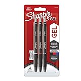 Sharpie S-Gel Gelstifte | mittlere Spitze (0,7 mm) | Gelschreiber mit Schwarzer, blauer & roter Tinte | 3 Stück