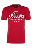 s.Oliver Herren T-Shirt, Red, XL