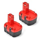 2 Stück Masione NiMH 3000mAh 14.4V Akku für Bosch PSR 14,4VE-2,2607 335 418,2 607 335 431,2 607 335 432,2 610 909 013,2 607 335 533 2607335275 BAT038 BAT040 BAT041 BAT140 BAT159