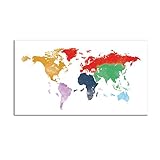 DIY 5D Diamant Malerei Kits, Weltreise Gemalte Welt Diamond 5D Paintings Set, Malen nach Zahlen Diamant, Groß Diamant Painting Bilder Arts Craft für Home Wand-Decor Round Drill 150x75
