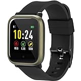 acme Smartwatch SW102 | Fitness Armbanduhr | Fitness Tracker | Armband | Sportuhr | Bluetooth, 1,3 Zoll Touchscreen, Pulsuhren, Schrittzähler, Schlafmonitor, mit IP67 Wasserdicht, für iOS