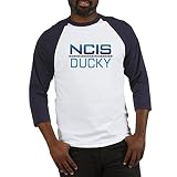 CafePress NCIS Logo Ducky Baseball Jersey Baseball Shirt Gr. M, blau / weiß