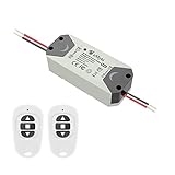 eMylo Smart Wireless RF Motor Controller Schalter RF Relaismodul DC 12V Motor Fernsteuerungsschalter 5V-24V 433Mhz Unterstützung Rolltor/elektrische Vorhänge/Wasserpumpe Steuermotor vorwärts/rückw