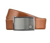 Bugatti Gürtel Herrengürtel Ledergürtel Automatikschließe Cognac 3156, Farbe:Braun, Länge:100