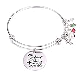 KANKOO Armbänder für Damen Armbänder für Mädchen Armband für Mama Brief Armband Armband zum Geburtstag Armband für die Schmuckherstellung Mädchenarmband 2