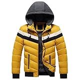 Zhiyao Herren Jacke in Daunenoptik warme Steppjacke tolle Übergangs Winterjacke 100% Wattierung