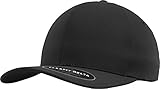 Flexfit Delta Baseball Cap, Unisex Basecap aus Polyester für Damen und Herren, ohne Naht, wasserabweisend, black, L/XL