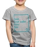 Spreadshirt Personalisierbares T-Shirt Selbst Gestalten mit Foto und Text Wunschmotiv Kinder Premium T-Shirt, 98-104, G