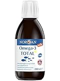 NORSAN Premium Omega 3 Fischöl Total Zitrone hochdosiert - 2.000mg Omega 3 pro Portion - Über 4000 Ärzte empfehlen NORSAN Omega 3 Öl - 800 IE Vitamin D3, kein Aufstoß