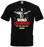 Deutschland World Champion Herren T-Shirt Christus Rio Trikot|schw-XXXL
