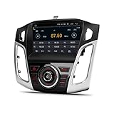 XTRONS 9 Zoll Android 10.0 Autoradio Quad-Core Prozessor 2 GB RAM 32 GB ROM Auto Multimedia Player mit IPS-Bildschirm Eingebauter DSP GPS WI-FI Bluetooth 5.0 für Ford Focus(2012-2017)