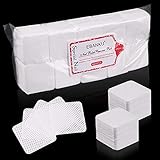 EBANKU 1000 stück Wattepads Fusselfreie Pads Nail Cleaming Wipes Pads Tücher Nail Art Cotton Removers Baumwolle Fusselfreie Pads for Eyelash Extension Glue Nail Abwischb