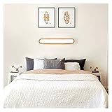 Wihgfcv Wandlampe Wandleuchte Schlafzimmer Nachttischlampe Gang Nordic Minimalist Creative Square LED Spiegel Spiegel Schrank Lampe Wandmontiert (Color Temperature : Three Colors, Wattage : 55CM 16W)