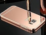 TAITOU Cool 2-in-1 Schutzhülle für HTC One M10 (Ultraleicht, dünn) Make-up, spiegelbeschichtetes Aluminium, Metallrahmen HTC M8 BRoseG