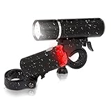 Fahrradlicht Set mit StVZO Zulassung Batteriebetriebenes Rücklicht und Vorderlicht für alle Fahrräder superhelles Fahrradlampenset Sicherheit beim Fahrradfahren Fahrradlampe Beleuchtungs-S