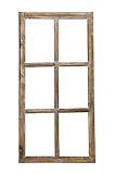 Fenster / Holzfenster Rahmen 43cm x 85cm Dekofensterrahmen braun Antik