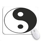 Gaming mouse pad ying yin yang für symbol yinyang balance karma zeichen rutschfeste gummi backing computer mousepad für notebook