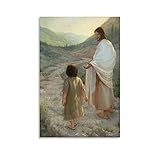 ASDYO Religiöses Poster Jesus Ölgemälde auf Leinwand, Kunstposter und Wandkunst, Bild, moderner Familienschlafzimmerdekor, Poster, 30 x 45