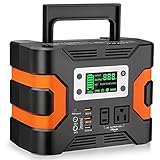 Tragbarer Kraftwerk 11. 0V 330W. Camping Power Pack 300WH 81000MAH Solargenerator CPAP Backup-Batterie-Stromversorgung für Camping Reisen (Farbe : Black+Orange, Size : 330W)